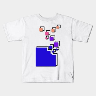 Simple geometric square design Kids T-Shirt